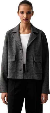 Marc O'Polo Boxy Blazer met sjaalkraag - Dames - Blazers - Grijs - S - Jassen