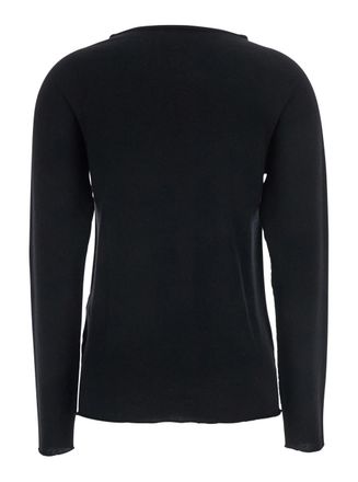 Antonelli agrippa Black Crewneck Sweater In Wool Woman