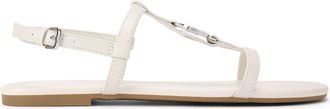 Kurt Geiger Womens Leather Bromley Flat Sandal Sandals - White - Size UK 4