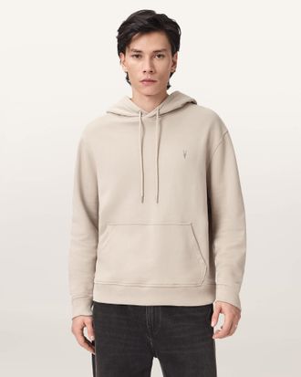 AllSaints Cotton Asher Ramskull Oversized Hoodie, Size: XXL