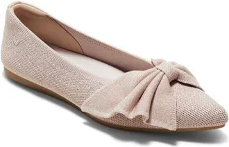 Vivaia Azura Pointed-Toe Bow Flats in Rose Gold at Nordstrom, Size 8.5