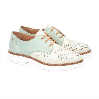 Pikolinos Womens Henares Perforated Derby Shoes In Nata