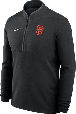 Nike San Francisco Giants Victory Nike Mens Dri-FIT MLB 1/2-Zip Long-Sleeve Top in Black | 0343166NGIA-SZN