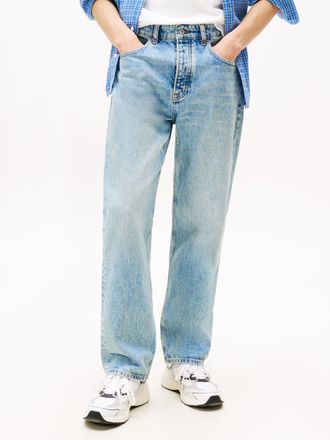 Tommy Jeans Regular-fit-Jeans TOMMY JEANS Otis Regular Straight, Herren, Gr. 31, L&auml;nge 32, blau (denim mid light blau), Denim/Jeans, Obermaterial: 100% Baumwolle,