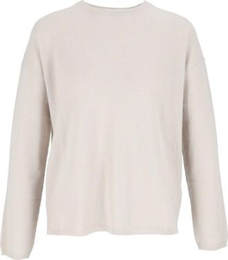 Allude Jersey de cuello redondo - Knitwear - Mujer - Beige - S