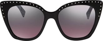 Moschino Silver Violet Mirror Cat Eye Ladies Sunglasses MOS005/S 0BSC E8 53