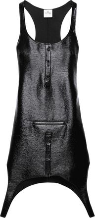 Courrèges Reversed dress - women - Polyurethane/Cotton/Fabric - 38 - Black
