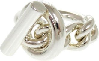 Hermès Silver Silver 925 Band Ring (Pre-Owned)
