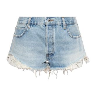 Frame Denim Denim Shorts, female, Blue, Size: W25 Vintage-Effect Denim Shorts