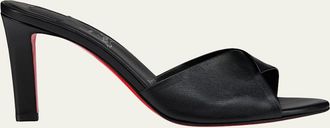 Christian Louboutin 85mm Fanny Leather Slide Sandals