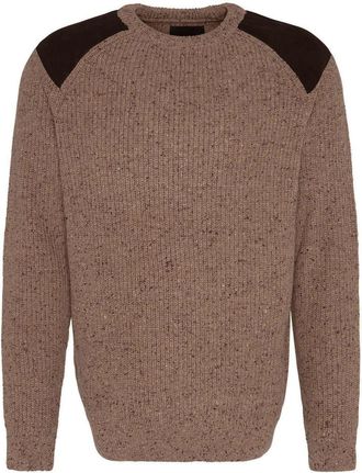 Barbour Raisthorpe Lambswool Pullover Beige - Mens - Clothing - Fashion, beige, XL
