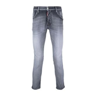 Dsquared2 Jeans, Heren, Zwart, S, Katoen, Slim-fit Jeans