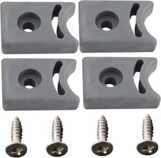OEM Topes Para Puerta De Ducha Con Tornillos, Juegos De Topes De Repuesto Para Puertas Correderas, Preperforados, Bloque De Protecci&oacute;n Anticolisi&oacute;n, Acces