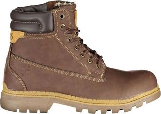 Carrera Enkellaarsjes - Dames - Veterlaarzen - Bruin - 39 EU - Polyester - Schoenen