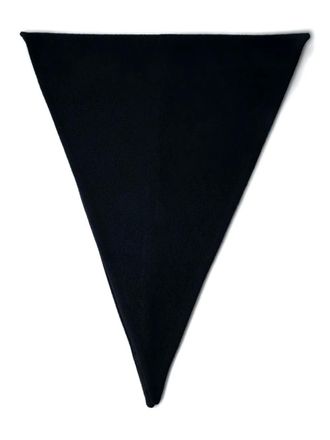 Rier mini triangular wool scarf - men - Wool - One Size - Black