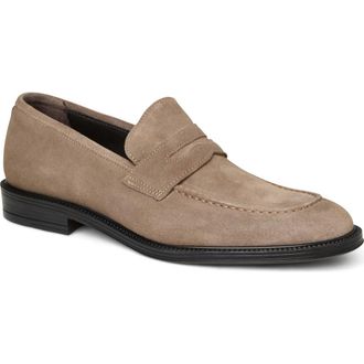 Bruno Magli Dorzano Penny Loafer in Taupe Suede at Nordstrom Rack, Size 11