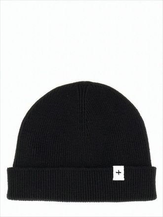 Jil Sander Refined Black Virgin Wool Beanie Hat