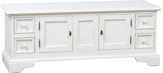 Biscottini International Biscottini - Mobile Tv Bianco Shabby 150 X 56 X 51cm Made In Italy Mobili Porta Tv Legno Massello Di Tiglio Mobile Tv Soggiorno Mobili Tv