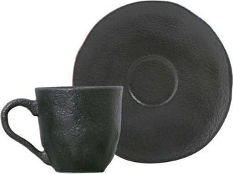 Porto Brasil Coffee Cup & Saucer - Set of 6 in Chromium at Nordstrom
