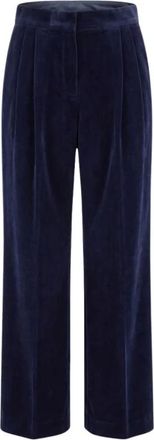 Jil Sander Broeken, Dames, Blauw, L, Cropped Broeken