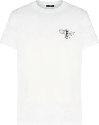 Balmain Slim Wings Print T Shirt