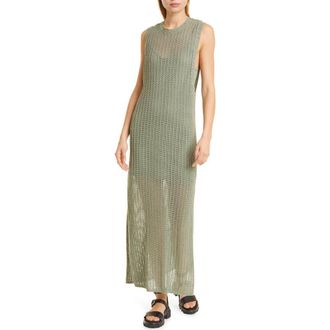 Rag & Bone Riley Sleeveless Maxi Dress in Sage Green at Nordstrom Rack, Size Medium