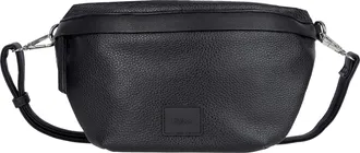 Gabor Bauchtasche GABOR Elfie, Damen, Gr. B/H/T: 27cm x 16,5cm x 9cm, schwarz, Polyurethan, clean, gepflegt, unifarben, Taschen Bauchtasche, aus fein genarb
