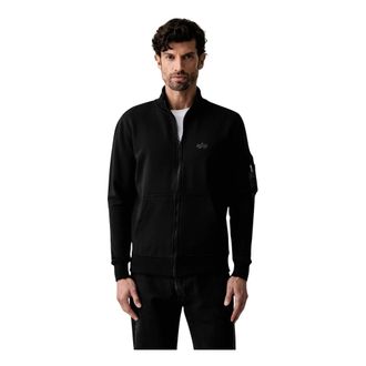 Alpha Industries Heren, Sweatshirts & Hoodies, Zwart, Maat: XL Katoen