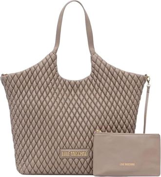 Love Moschino Borsa Shopper - - Bags - Donna - Beige - ONE SIZE