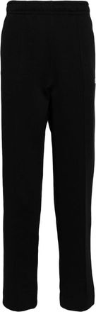 Lacoste crocodile-appliqué track pants - men - Polyester/Cotton - 7 - Black