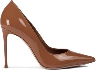 Le Silla Pumps Eva in pelle verniciata - Marrone