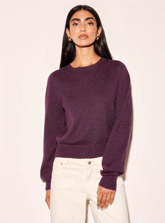 Icone Womens Honeycomb textured sweater