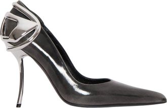 Diesel Schoenen, Dames, Zwart, 40 EU, Leer, D-Ten&Half Pumps