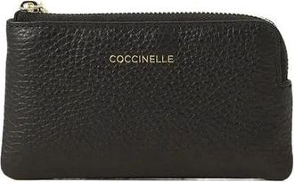 Coccinelle C-Me Softy Portemonnee - Dames - Portefeuilles - Zwart - ONE Size - Leer - Accessoires