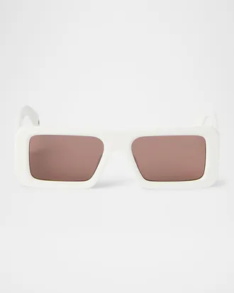 Off-white Men & apos;s Troy Acetate Rectangle Sunglasses