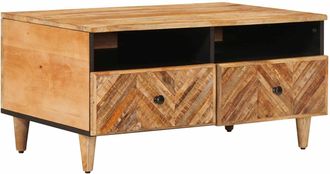 vidaXL Mesa De Caf&eacute; Marr&oacute;n 80 X 54 X 40 Cm Madera De Mango Maciza Vidaxl