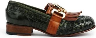 J.P. David Mocassino Papua Nautilus - Dames - Loafers - Groen - 37 1/2 EU - Leer - Schoenen