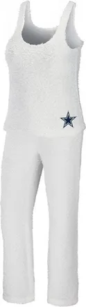 WEAR by Erin Andrews Womens WEAR by Erin Andrews Cream Dallas Cowboys Plus Size Cozy Scoop Neck Tank Top & Pants Set at Nordstrom, Size 4X