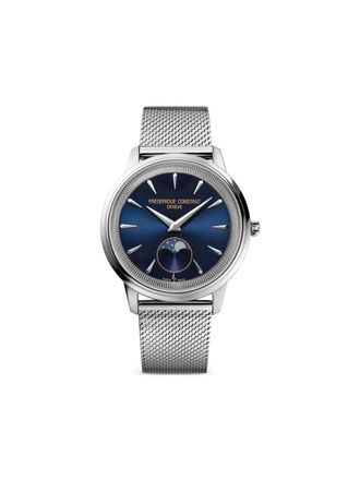 Frederique Constant Moneta Moonphase 18mm - Blu