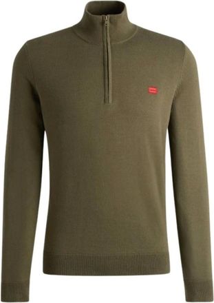 HUGO BOSS Heren, Truien, Groen, Maat: XL Katoen