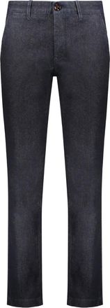 Moorer Pantaloni Levanzo con effetto schiarito - Blu