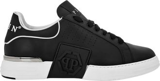 Philipp Plein Lo-Top Sneakers Hexagon - unisex - Sneakers - Zwart - 35 EU - Leer - Schoenen