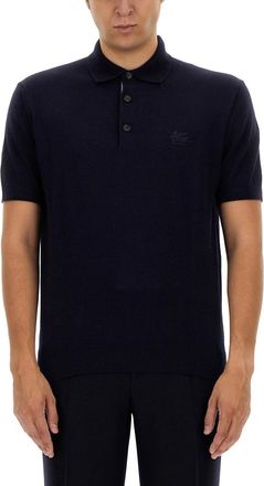 Etro Polo Shirt With Pegasus Embroidery-Uomo