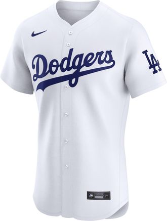 Nike Los Angeles Dodgers Nike Mens Dri-FIT ADV MLB Elite Jersey in White | 90B0LDHOLD-ZVA