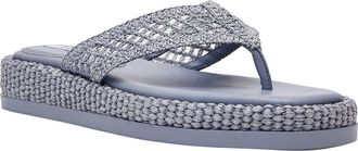 Steve Madden Bella Womens Sandals Blue Raffia : 9.5 M