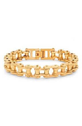 Steeltime 18K Gold Bolt Watch Band Chain Bracelet at Nordstrom Rack