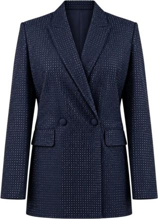 Pinko Deledda Blazer - Dames - Blazers - Blauw - XS - Polyester - Jassen