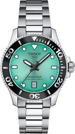 Tissot Seastar 1000 Turquoise Dial Bracelet Watch, 36mm at Nordstrom