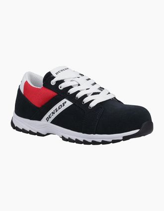 Dunlop Mens Dunlop Street Response Suede Mens Dark Blue/Red/White Safety Trainers - Size: 12