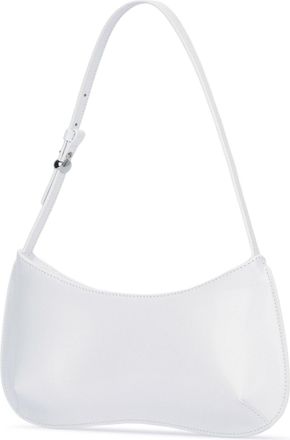 Jacquemus Womens Le Bisou Shoulder Bag White Cotton Principal Calf